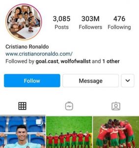 waris akaun instagram