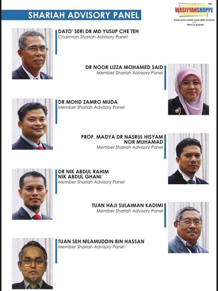 panel syariah wasiyyah shoppe