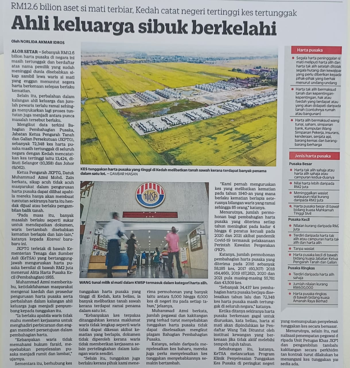 statistik pusaka beku 2022